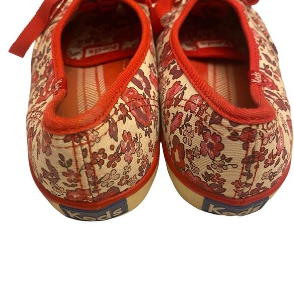 Keds Canvas Lace Up Sneakers Womens Floral Ribbon Lace Shoe Sz 7.5 - Picture 6 of 10